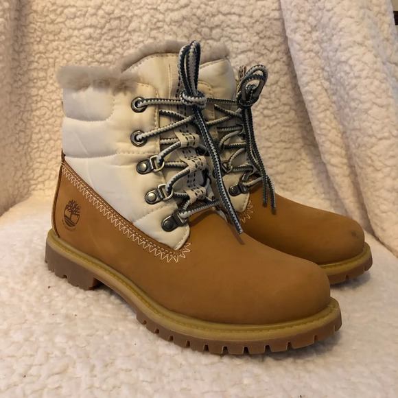Timberland Shoes - Timberland Women’s Premium 6 IN Wheat Warm Lined Puffer Waterproof Boot Size 6 M